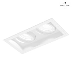 LED Einbaustrahler PLANO PETIT ADJUSTABLE 2.0, 350mA, 2x 6W 3000K, CRi >90, wei