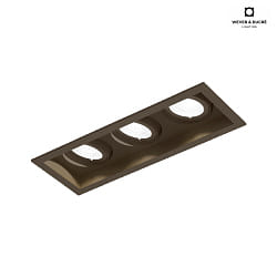 LED Einbaustrahler PLANO PETIT ADJUSTABLE 3.0, 350mA, 3x 6W 2700K, CRi >90, bronze