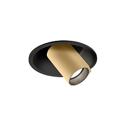 Luce da incasso BLIEK PETIT CEILING REC 1.0 IP20, champagne, nero opaco dimmerabile 6W 470lm 2700K 20-40 20-40 CRI 90-100