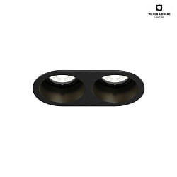 LED Recessed spot DEEP BIJOU 1.0, IP20, 250mA, 18V, 9W 3000K, CRi >90, black
