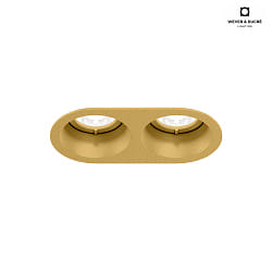 LED Recessed spot DEEP BIJOU 1.0, IP20, 250mA, 18V, 9W 2700K, CRi >90, gold