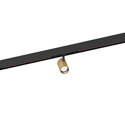 LED Schienenstrahler CENO ON STREX 1.0, 48V, 9,2W, IP20, nicht dimmbar, 3000K, 510lm, schwarz/champagner