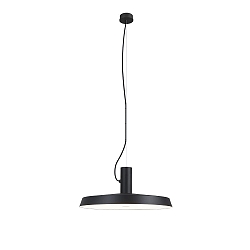 Luci a sospesione ROOMOR OFFICE CABLE SUSP 1.0 OPAL IP20, nero opaco dimmerabile