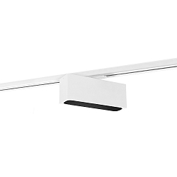 LED 1-Phasen Strahler PIRRO OPAL ON TRACK 4.0, 4-flammig, 12W, IP20, 3000K, 620lm, wei�/schwarz