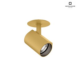 ceiling luminaire CENO 1.0 Dim-To-Warm, current constant, semi flush IP20, gold dimmable