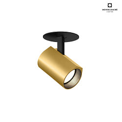 LED Einbaustrahler CENO 1.0, 2700K, CRi >90, dreh/schwenkbar, dimmbar, schwarz-gold