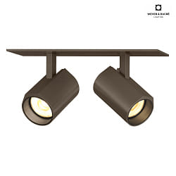 LED Einbaustrahler CENO 2.0, 2-flammig, 2700K, CRi >90, dreh/schwenkbar, dimmbar, bronze