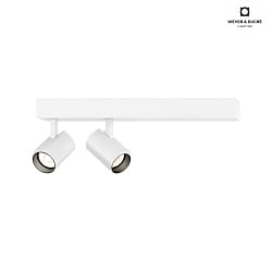 Apparecchio di superficie CENO 2.0 2-Lampadine, girevole, ruotabile IP20, bianco dimmerabile