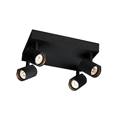 LED Strahler CENO CEILING SURF 4.1 LED, 4-flammig, 2700K B 4x7W 220-240VAC DIM CRI90, dreh-/schwenkbar, schwarz matt