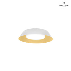LED Wand-/Deckenleuchte TOWNA 1.0, IP44,  25.4cm, 2700K, dimmbar, wei-gold