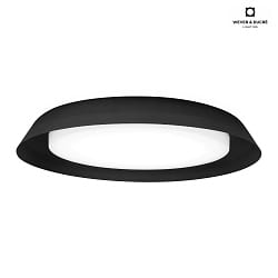 Lampada da parete e soffitto TOWNA 2.0 grande IP44, nero dimmerabile