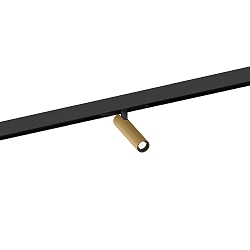 LED Schienenstrahler MATCH ON STREX 1.0, 48V, 9,3W, IP20, nicht dimmbar, 2700K, 530lm, schwarz/champagner