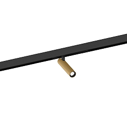 LED Schienenstrahler MATCH ON STREX 1.0, 48V, 9,3W, IP20, DALI dimmbar, 3000K, 560lm, schwarz/champagner