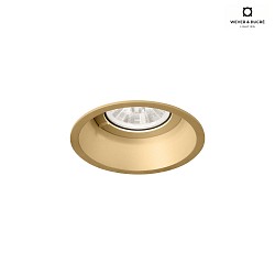 recessed spotlight DEEP 1.0 1 flame, rigid, with wire springs IP20, champagner dimmable
