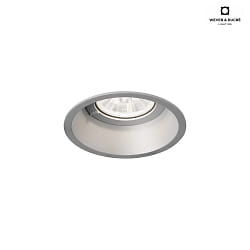 LED Einbaustrahler DEEP 1.0, IP20, 350/500mA, 7/10W 3000K, CRi >90, mit Standard-Federn, silber