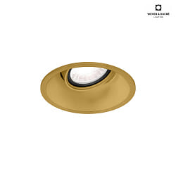 LED Einbaustrahler DEEP ADJUST 1.0, IP20, 350/500mA, 7/10W 3000K, CRi >90, mit Standard-Federn, gold