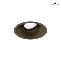LED Einbaustrahler DEEP ADJUST 1.0, IP20, 350/500mA, 7/10W 3000K, CRi >90, mit Standard-Federn, bronze