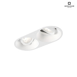 LED Einbaustrahler DEEP 2.0, IP20, 2-flammig, 350/500mA, 2x 7/10W 4000K, CRi >90, wei