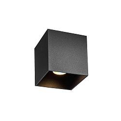 LED Deckenleuchte BOX CEILING SURFACE 1.0, IP20, 1-flammig, 8W 2000-3000K, CRi >90, dim2warm, schwarz matt