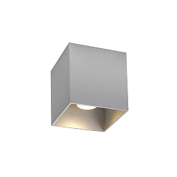 LED Deckenleuchte BOX CEILING SURFACE 1.0, IP20, 1-flammig, 8W 2000-3000K, CRi >90, dim2warm, alu gebrstet