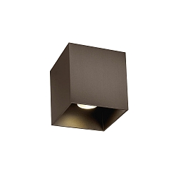 LED Deckenleuchte BOX CEILING SURFACE 1.0, IP20, 1-flammig, 8W 2700K, CRi >90, dimmbar, bronze