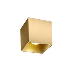 LED Deckenleuchte BOX CEILING SURFACE 1.0, IP20, 1-flammig, 8W 2700K, DALI dimmbar, gold