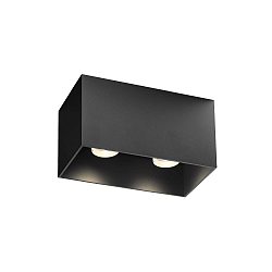 LED Deckenleuchte BOX CEILING SURFACE 2.0, IP20, 2-flammig, 16W 2000-3000K, CRi >90, dim2warm, schwarz matt
