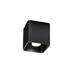LED Deckenleuchte DOCUS CEILING SURFACE 1.0, IP20, 1-flammig, 8W 3000K, CRi >90, dimmbar, schwarz matt