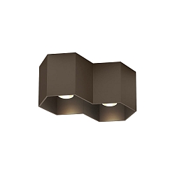 ceiling luminaire HEXO CEILING SURF 2.0 2 flames, Dim-To-Warm IP20, bronze dimmable