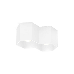 ceiling luminaire HEXO CEILING SURF 2.0 2 flames, Dim-To-Warm IP20, white matt dimmable