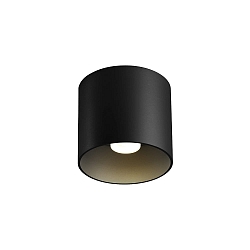 ceiling luminaire RAY CEILING SURF 1.0 1 flame, Dim-To-Warm IP20, black matt dimmable