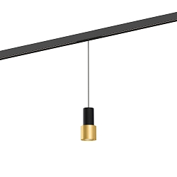 LED Schienen-Pendelleuchte ODREY ON STREX 1.1, 48V, 9,3W, IP20, 2700K, 405lm, schwarz/gold