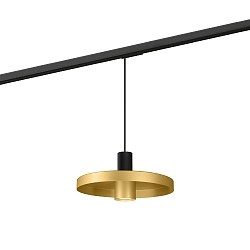 1-Phasen Pendelleuchte ODREY ON TRACK 1.2 PAR16, GU10, IP20, schwarz/gold