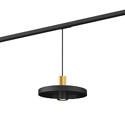 1-Phasen Pendelleuchte ODREY ON TRACK 1.2 PAR16, GU10, IP20, gold/schwarz