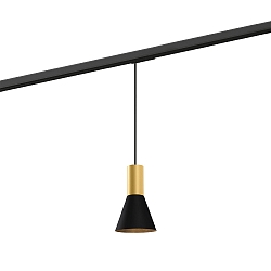 1-Phasen Pendelleuchte ODREY ON TRACK 1.3 PAR16, GU10, IP20, gold/schwarz