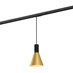 1-Phasen Pendelleuchte ODREY ON TRACK 1.4 PAR16, GU10, IP20, schwarz/gold