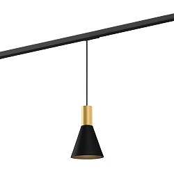 1-Phasen Pendelleuchte ODREY ON TRACK 1.4 PAR16, GU10, IP20, gold/schwarz