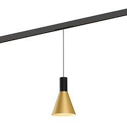 LED Schienen-Pendelleuchte ODREY ON STREX 1.4, 48V, 9,3W, IP20, 3000K, 445lm, schwarz/gold
