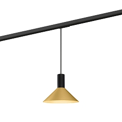 1-Phasen Pendelleuchte ODREY ON TRACK 1.6 PAR16, GU10, IP20, schwarz/gold