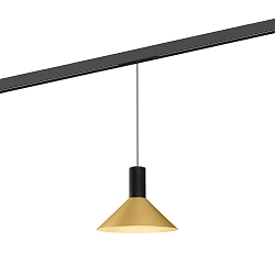 LED Schienen-Pendelleuchte ODREY ON STREX 1.6, 48V, 9,3W, IP20, 2700K, 470lm, schwarz/gold