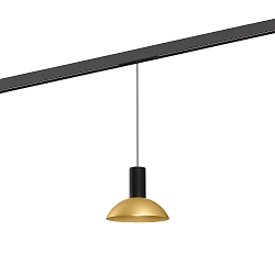 LED Schienen-Pendelleuchte ODREY ON STREX 1.7, 48V, 9,3W, IP20, 3000K, 500lm, schwarz/gold