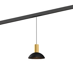 LED Schienen-Pendelleuchte ODREY ON STREX 1.7, 48V, 9,3W, IP20, 2700K, 475lm, gold/schwarz