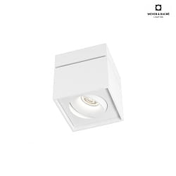 Luminaire de plafond SIRRO 1.0  1 flamme, angulaire, pivotant, rotatif, Dim-To-Warm IP20, blanche gradable