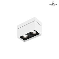 Plafoniera SIRRO 2.0 2-Lampadine, girevole, ruotabile, Dim-To-Warm IP20, nero, bianco dimmerabile