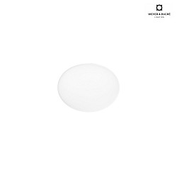ceiling luminaire PERLEZ IP44 1.0 -  13CM multipower, cambered, semi flush IP44 / IP20, white dimmable