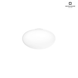 ceiling luminaire PERLEZ IP44 2.0 -  16CM multipower, cambered, semi flush IP44 / IP20, white dimmable