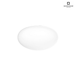 ceiling luminaire PERLEZ IP44 3.0 -  20CM multipower, cambered, semi flush IP44 / IP20, white dimmable