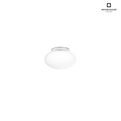 ceiling luminaire PERLEZ IP44 1.0 -  13CM cambered, with spacer IP44, white dimmable