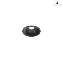 ceiling recessed luminaire RONY POINT 1.0 round, rigid, with leaf springs IP20, black matt dimmable