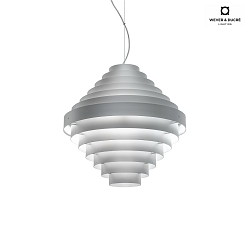 Luminaire  suspension J.J.W. 05 E27 IP20, argent gradable